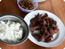 写真：パヤオ県のNGOの学生寮の食事
