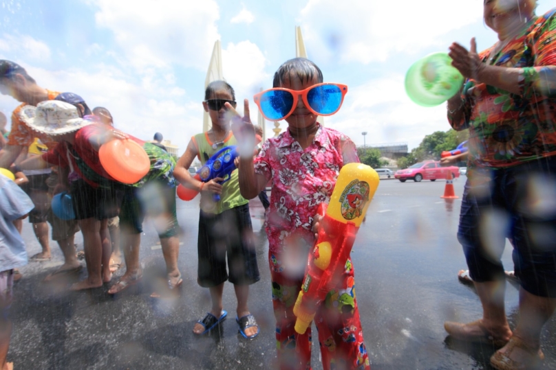 水かけ祭りとしても知られるタイ正月のお祭り「ソンクラーン」