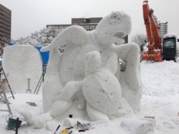 【写真で見る】さっぽろ雪まつり 国際雪像コンクール4日目