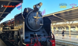 【現地ツアー】7/28 特別運行 パンダバス「蒸気機関車で行く アユタヤ世界遺産の旅」19席限定発売中