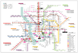 タイの鉄道路線図