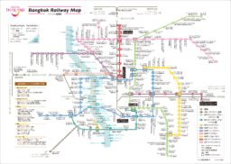 タイの鉄道路線図