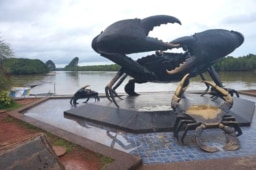 マッドクラブの彫刻 (プーダムの広場)